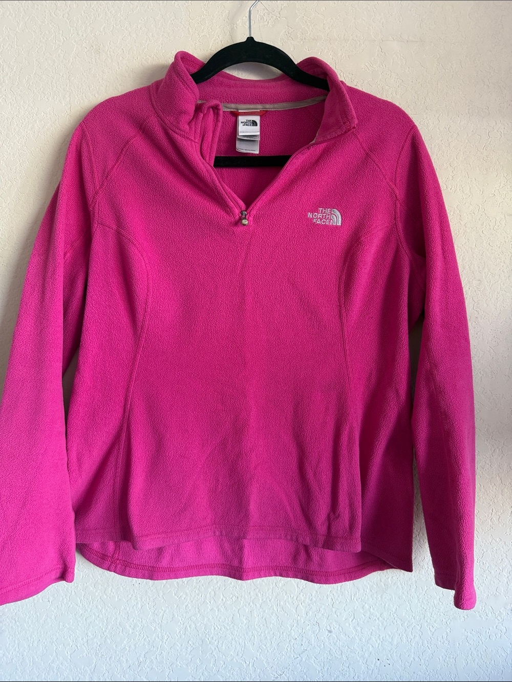 The North Face Hot Pink Quarter-Zip Fleece Pullover